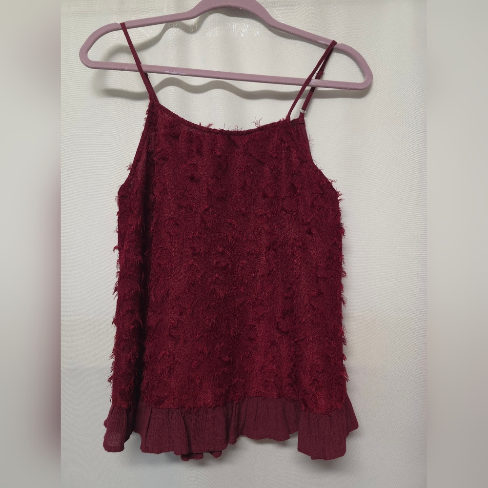 Burgundy Textured Tank